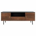 Safavieh Genevieve Media Stand Black & Walnut MED5000F